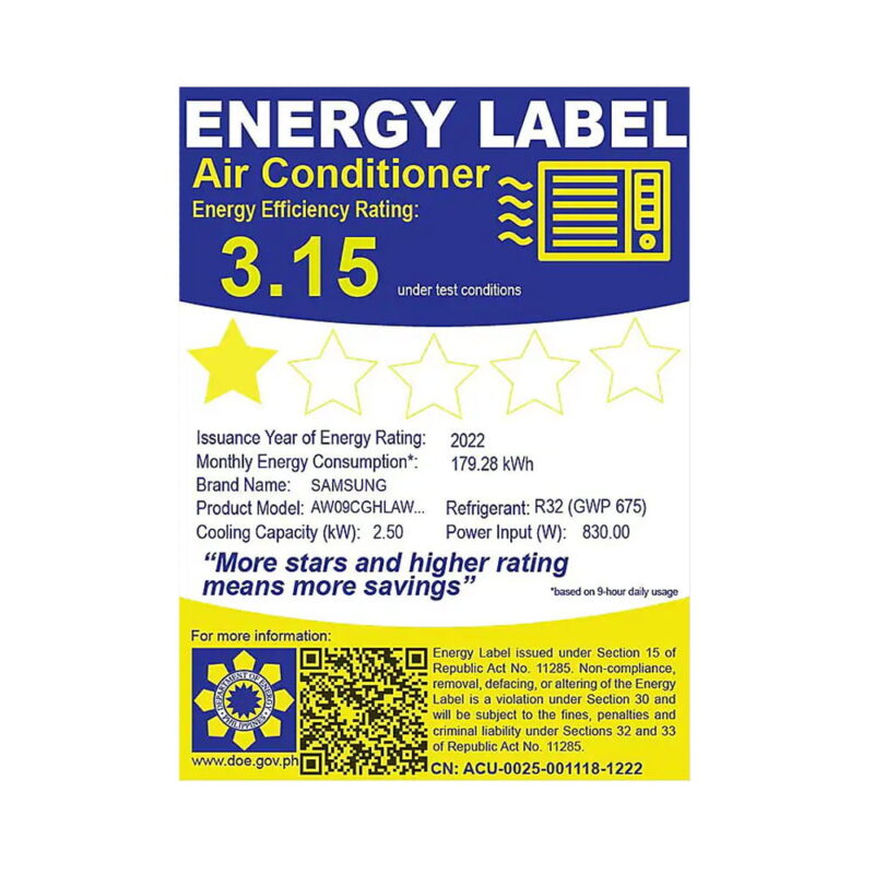 Samsung 1.0 HP Window-type Compact Air Conditioner AW09CGHLAWKNTC - Image 4