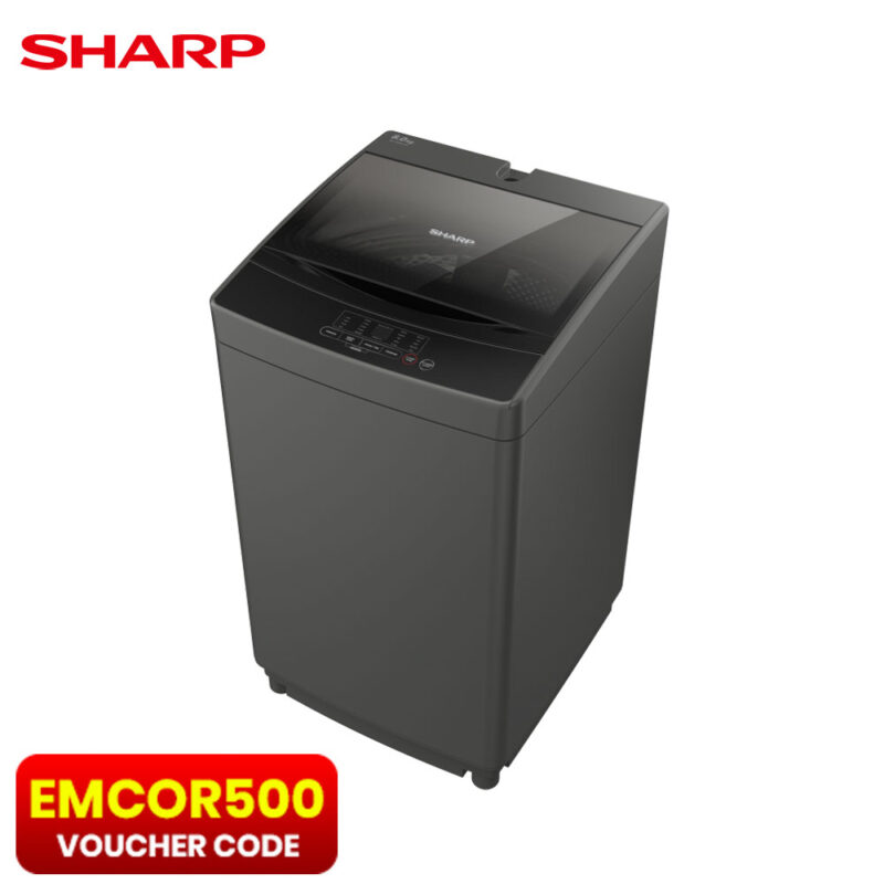 Sharp 7Kg Fully Auot Top Load Washing Machine ES-JN07A9 GY